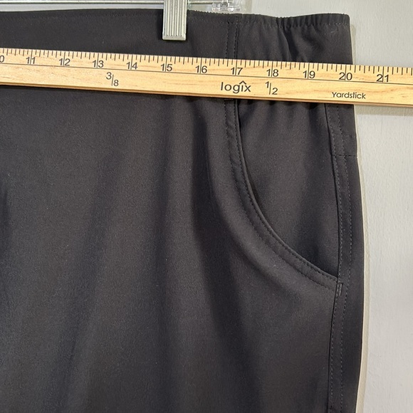 EDDIE BAUER WOMENS HIGH RISE TRAVELER PANTS ATHLETIC BLACK SIZE XL - Picture 9 of 12